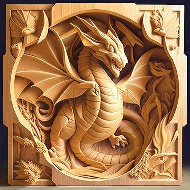 3D модель Увійдіть у фінальну битву Dragonite Увійдіть у Кайрю (STL)